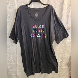 Size L/XL Large XL Secret Treasures Sleepwear Sleep Shirt Make Today Amazing